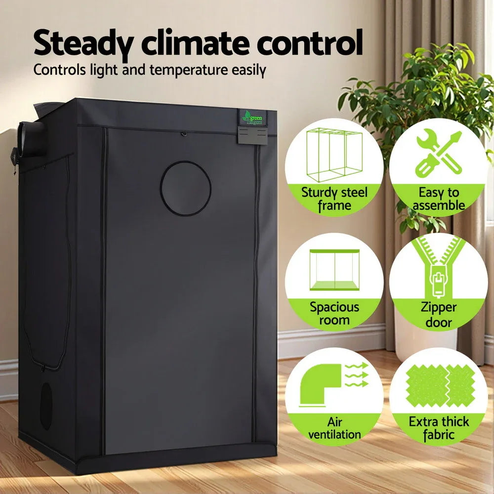 Green Fingers Grow Tent Kits 120x120x200cm Hydroponics Indoor Grow System - Mekamart Australia