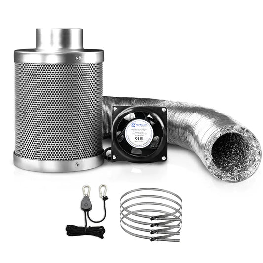 Green Fingers 4"Ventilation Kit Fan Hydroponics Grow Tent Kit Carbon Filter Duct,Green Fingers 4"Ventilation Kit Fan Hydroponics Grow Tent Kit Carbon Filter Duct - Mekamart Australia