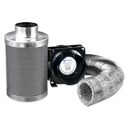 Green Fingers 4"Ventilation Kit Fan Hydroponics Grow Tent Kit Carbon Filter Duct,Green Fingers 4"Ventilation Kit Fan Hydroponics Grow Tent Kit Carbon Filter Duct - Mekamart Australia
