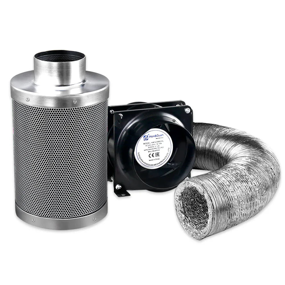 Green Fingers 6"Ventilation Kit Fan Hydroponics Grow Tent Kit Carbon Filter Duct,Green Fingers 6"Ventilation Kit Fan Hydroponics Grow Tent Kit Carbon Filter Duct - Mekamart Australia