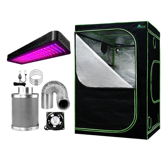 Green Fingers Grow Tent Light Kit 150x150x200CM 2000W LED 4" Vent Fan,Green Fingers Grow Tent Light Kit LED 2000W Full Spectrum 4" Vent 150x150x200CM - Mekamart Australia