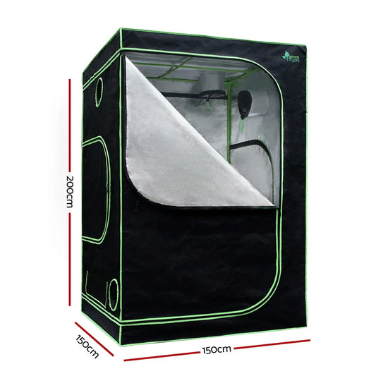 Green Fingers Grow Tent Light Kit 150x150x200CM 2000W LED 4" Vent Fan,Green Fingers Grow Tent Light Kit LED 2000W Full Spectrum 4" Vent 150x150x200CM - Mekamart Australia