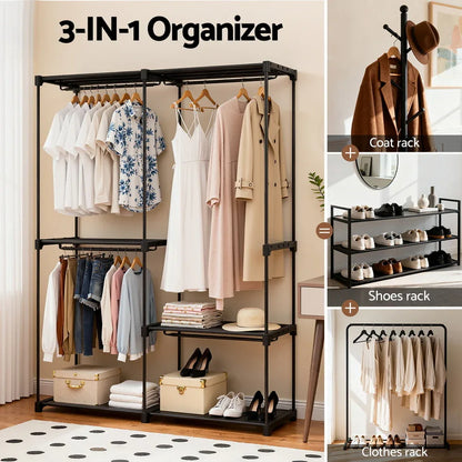 Artiss Wardrobe Clothes Rack Closet 181cm - Mekamart Australia