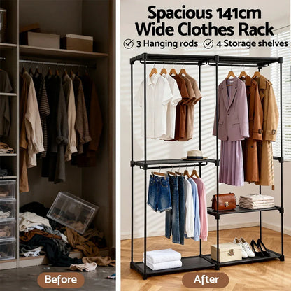 Artiss Wardrobe Clothes Rack Closet 181cm - Mekamart Australia