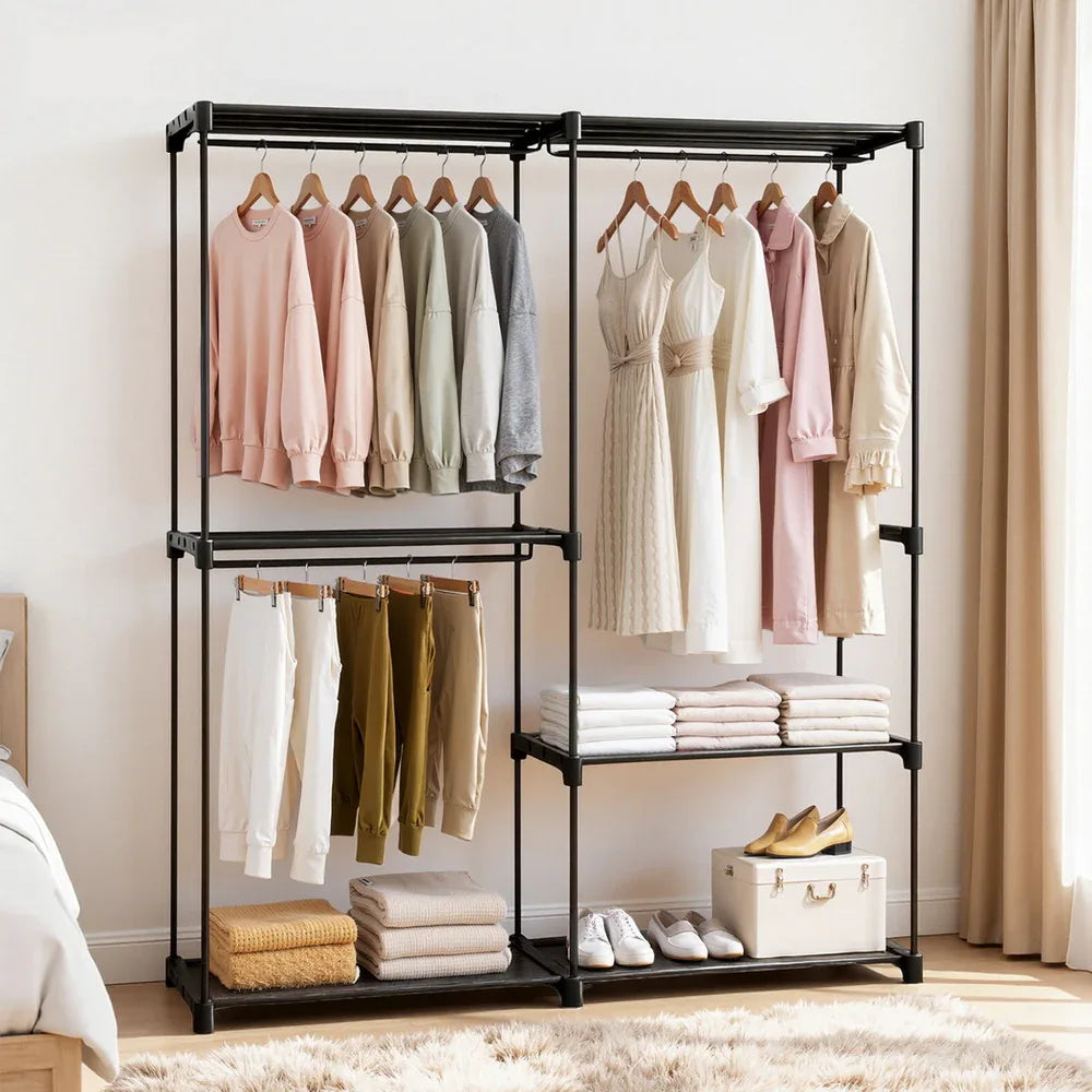 Artiss Wardrobe Clothes Rack Closet 181cm - Mekamart Australia