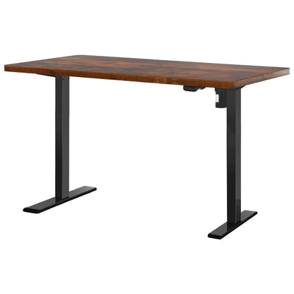 Artiss Standing Desk Motorised Rustic Brown 140CM - Mekamart Australia