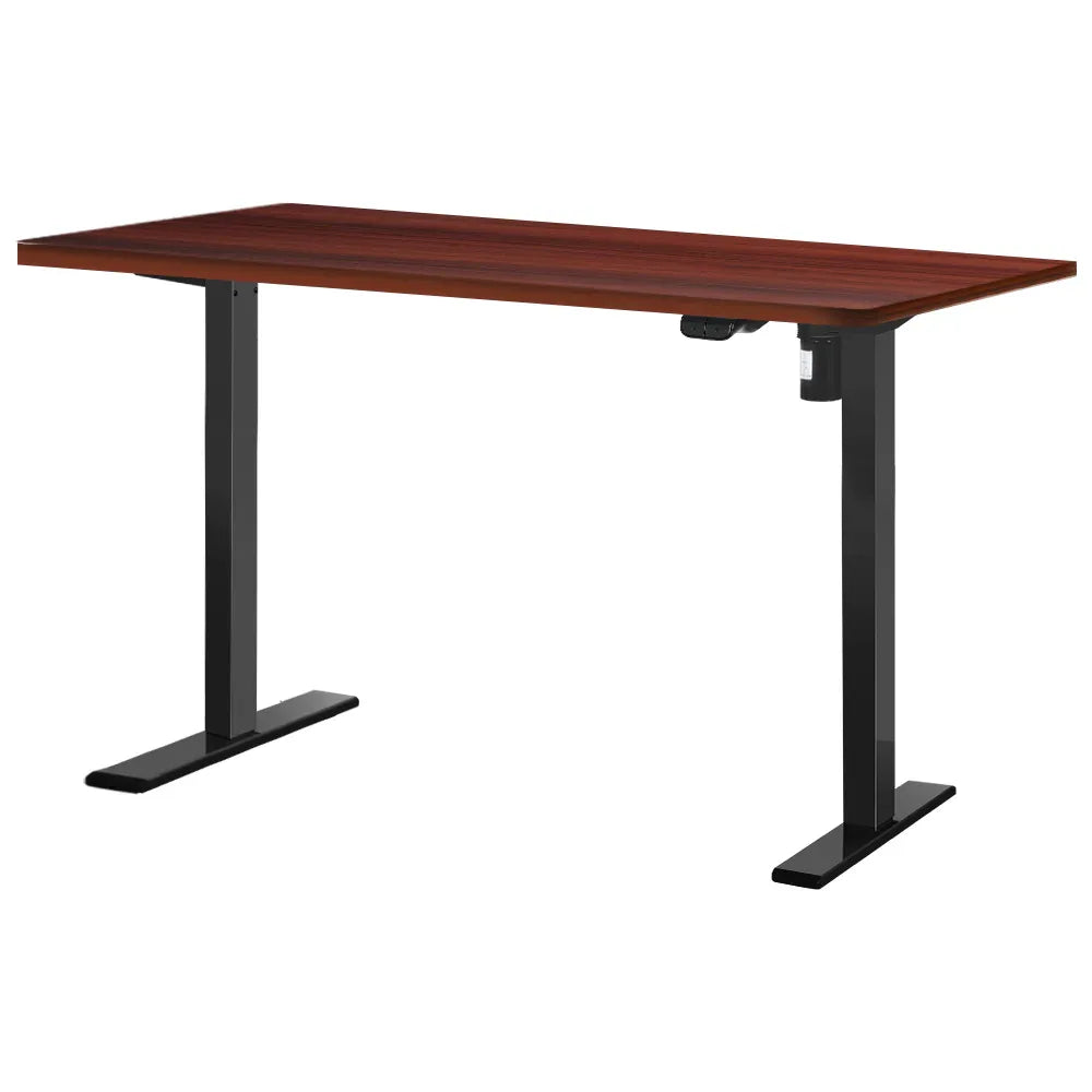 Artiss Standing Desk Motorised Walnut 140CM - Mekamart Australia