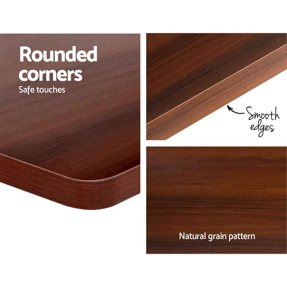 Artiss Standing Desk Motorised Walnut 140CM - Mekamart Australia