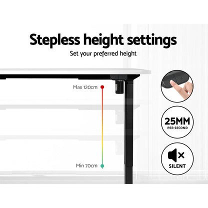 Artiss Standing Desk Motorised White 140CM - Mekamart Australia