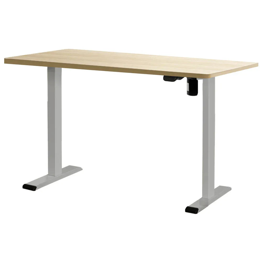 Artiss Standing Desk Motorised 120CM White Oak - Mekamart Australia