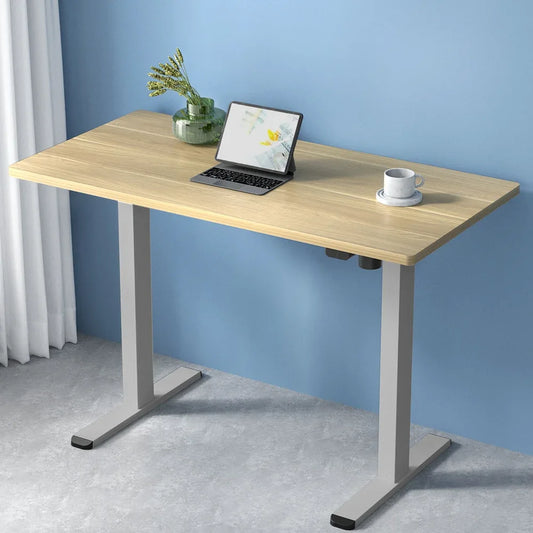 Artiss Standing Desk Motorised 140CM White Oak - Mekamart Australia