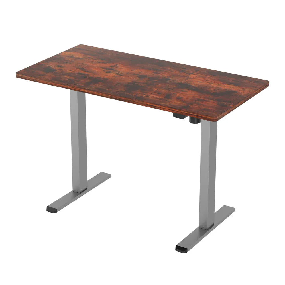 Artiss Standing Desk Motorised 120CM Rustic Brown - Mekamart Australia