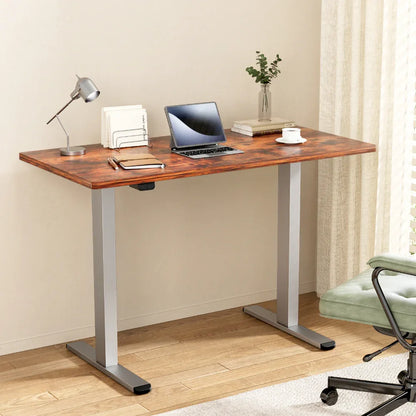 Artiss Standing Desk Motorised 140CM Rustic Brown - Mekamart Australia