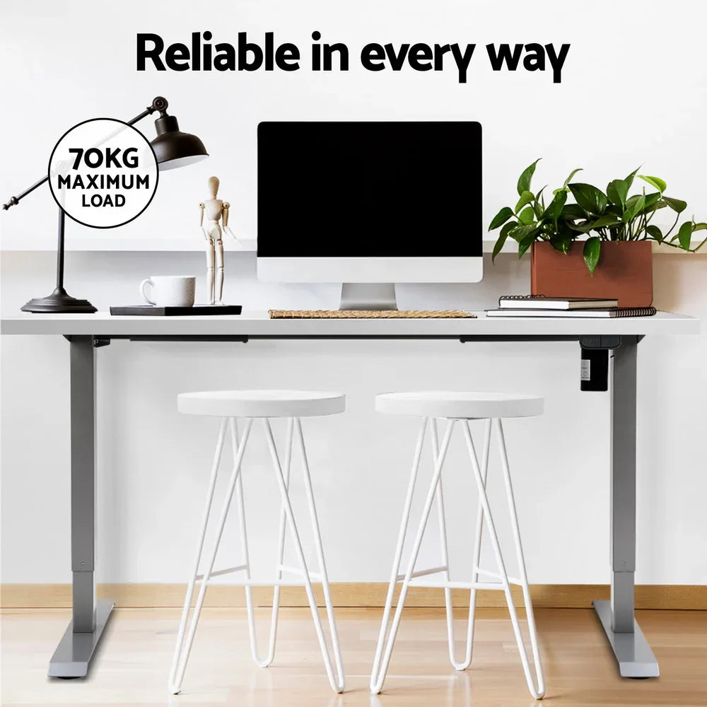 Artiss Standing Desk Motorised 140CM White - Mekamart Australia