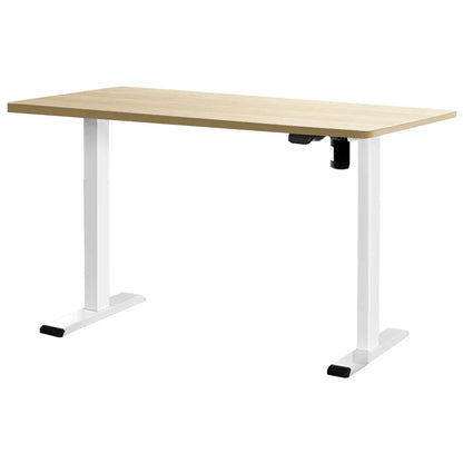 Artiss Standing Desk Motorised Sit Stand Desks White Oak 120CM - Mekamart Australia