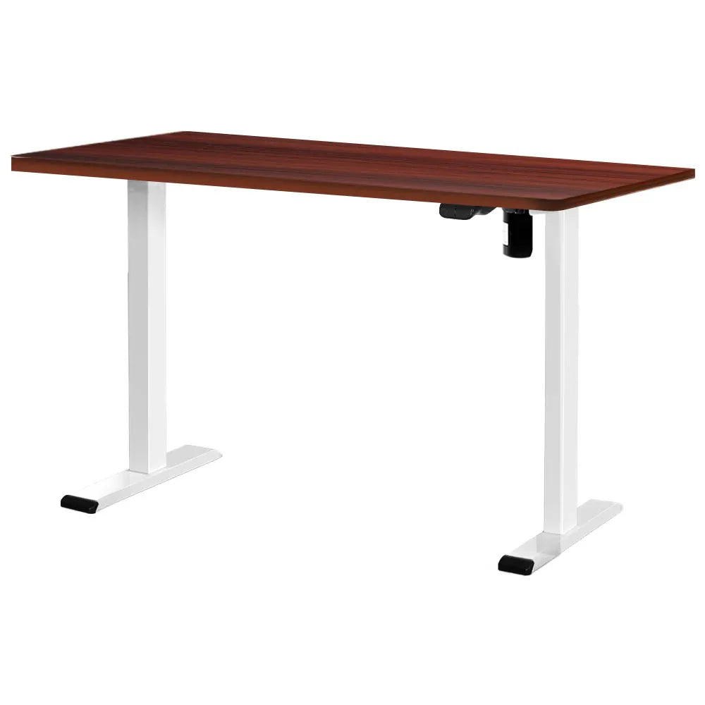 Artiss Standing Desk Motorised Sit Stand Desks Walnut 140CM - Mekamart Australia