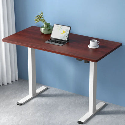 Artiss Standing Desk Motorised Sit Stand Desks Walnut 140CM - Mekamart Australia