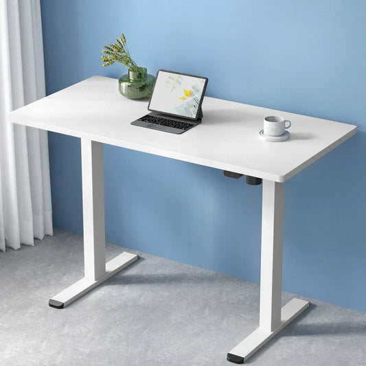 Artiss Standing Desk Motorised Sit Stand Desks White 140CM - Mekamart Australia