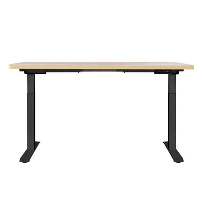 Artiss Standing Desk Motorised Dual Motor Oak 120CM - Mekamart Australia