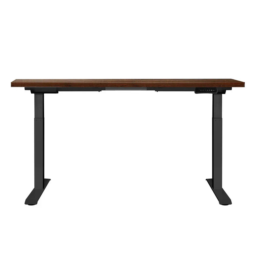 Artiss Standing Desk Motorised Dual Motor Rustic Brwon 120CM - Mekamart Australia