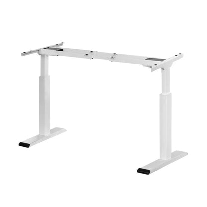 Artiss Standing Desk Frame Only Dual Motor Motorised White - Mekamart Australia
