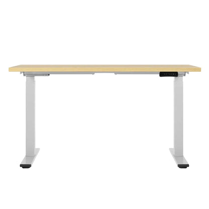 Artiss Standing Desk Motorised Dual Motor 120CM White Oak - Mekamart Australia