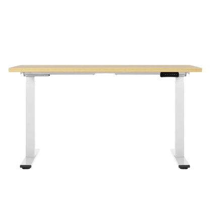 Artiss Standing Desk Motorised Dual Motor 140CM White Oak - Mekamart Australia