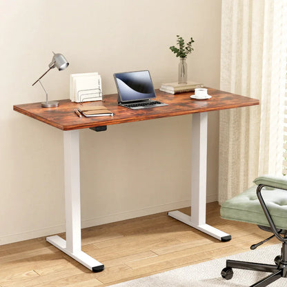 Artiss Standing Desk Motorised Dual Motor 120CM Rustic Brwon - Mekamart Australia