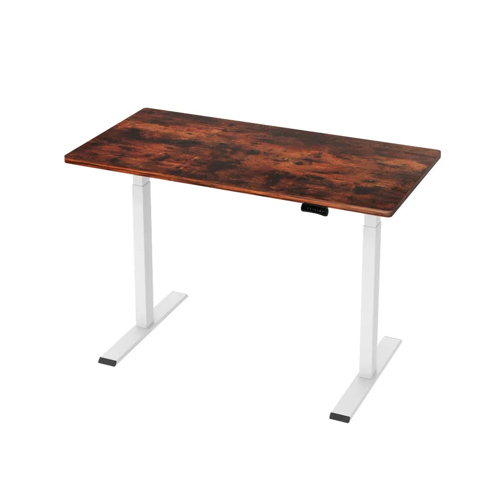 Artiss Standing Desk Motorised Dual Motor 120CM Rustic Brwon - Mekamart Australia