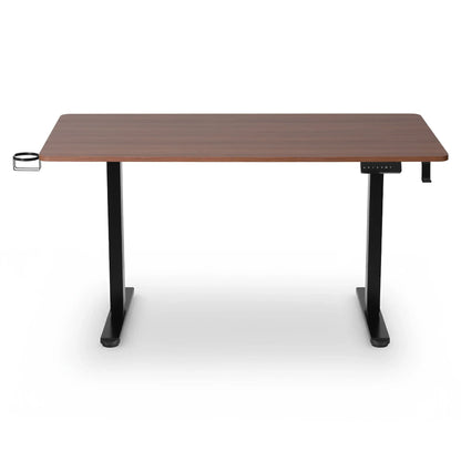 Artiss Standing Desk Motorised Dual Motor Electric Walnut 140CM - Mekamart Australia
