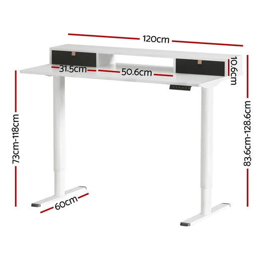 Artiss Electric Standing Desk Sit Stand Desks 120CM - Mekamart Australia