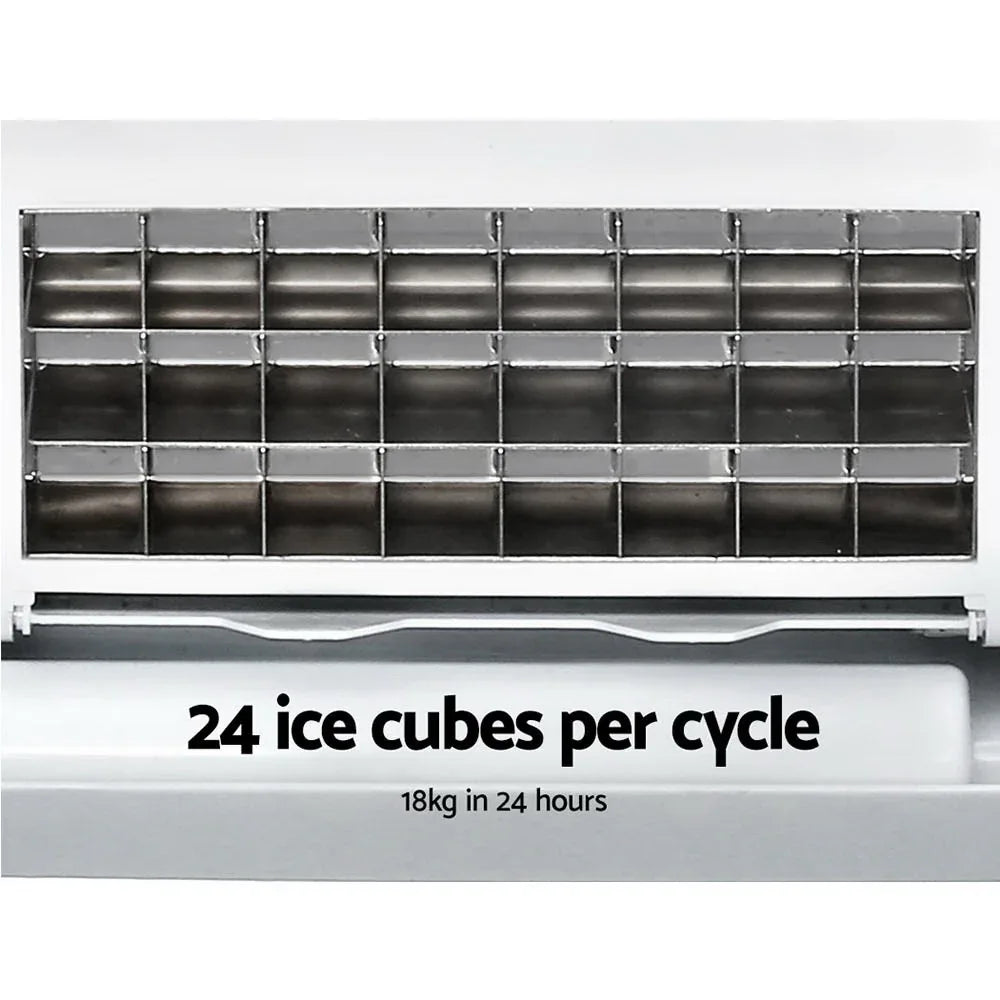 Devanti 18kg Ice Maker Machine Stainless Steel - Mekamart Australia