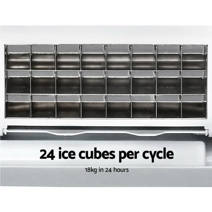 Devanti 18kg Ice Maker Machine Stainless Steel - Mekamart Australia