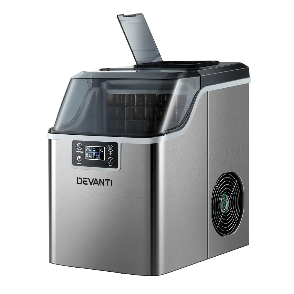Devanti Ice Maker Machine Commercial Portable Ice Cube Tray Countertop 3.2L - Mekamart Australia