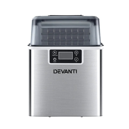 Devanti Ice Maker Machine Commercial Portable Ice Cube Tray Countertop 3.2L - Mekamart Australia
