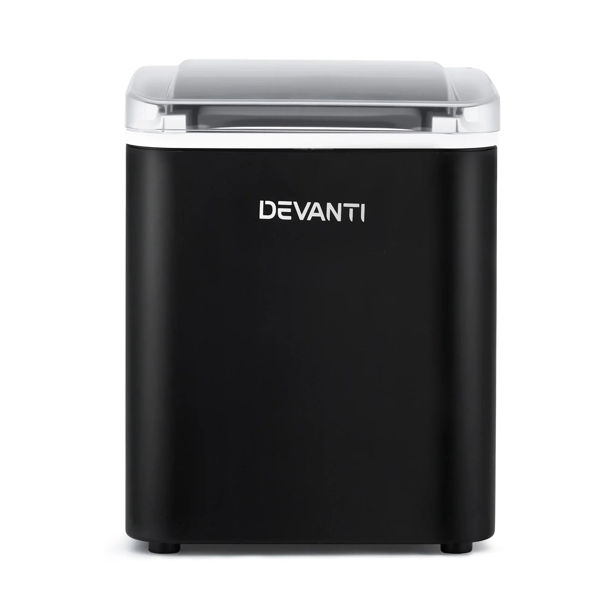 Devanti Ice Maker Machine Portable 12kg Countertop w/Self Cleaning 1.2L Black - Mekamart Australia