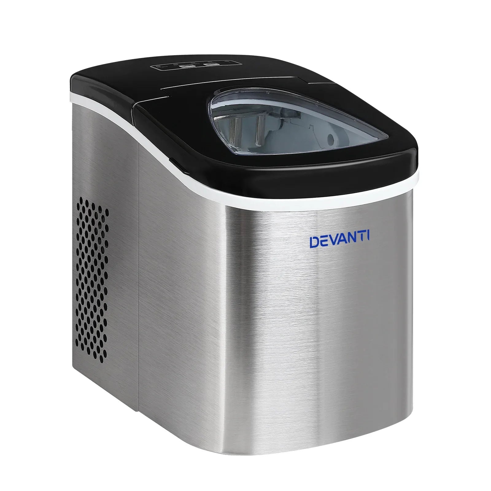 Devanti 2.4L Stainless Steel Portable Ice Cube Maker - Mekamart Australia