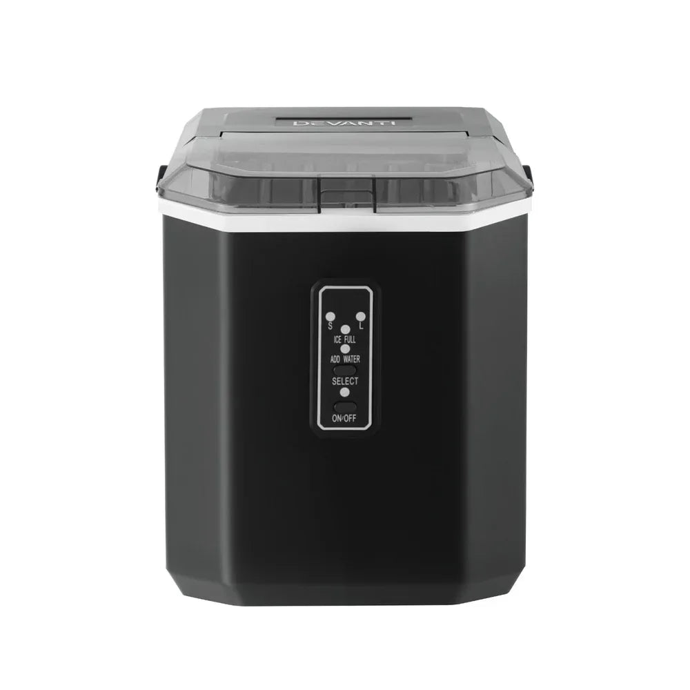 Devanti 12kg Ice Maker Machine 1.3L w/Scoop Holder Black - Mekamart Australia