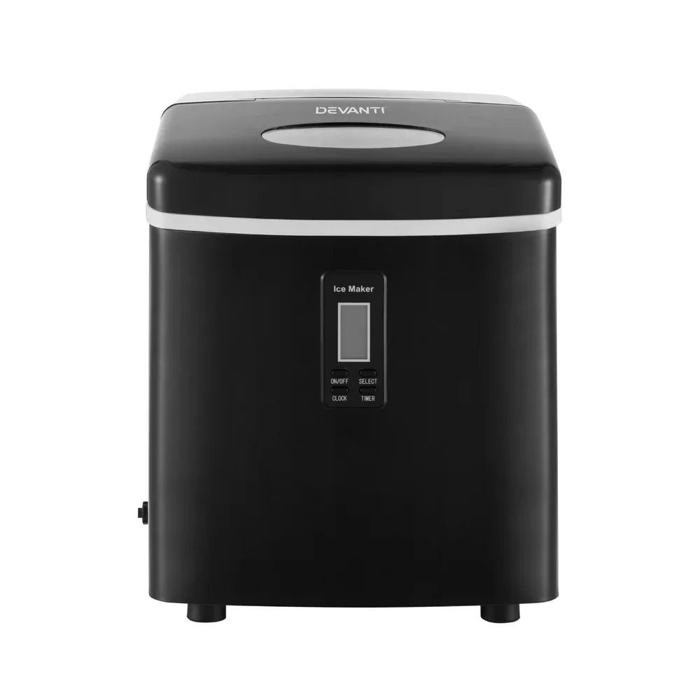 Devanti 15kg Ice Maker Machine Black - Mekamart Australia