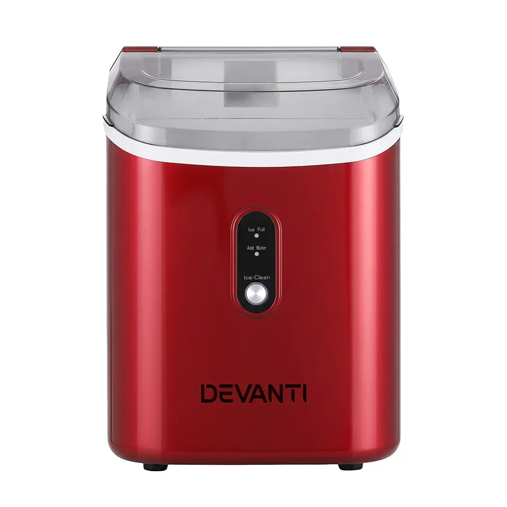 Devanti Ice Maker Machine 15kg Nugget Chewable Ice Cube - Mekamart Australia