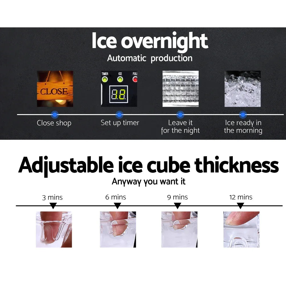Devanti 60kg Commercial Ice Maker Machine - Mekamart Australia