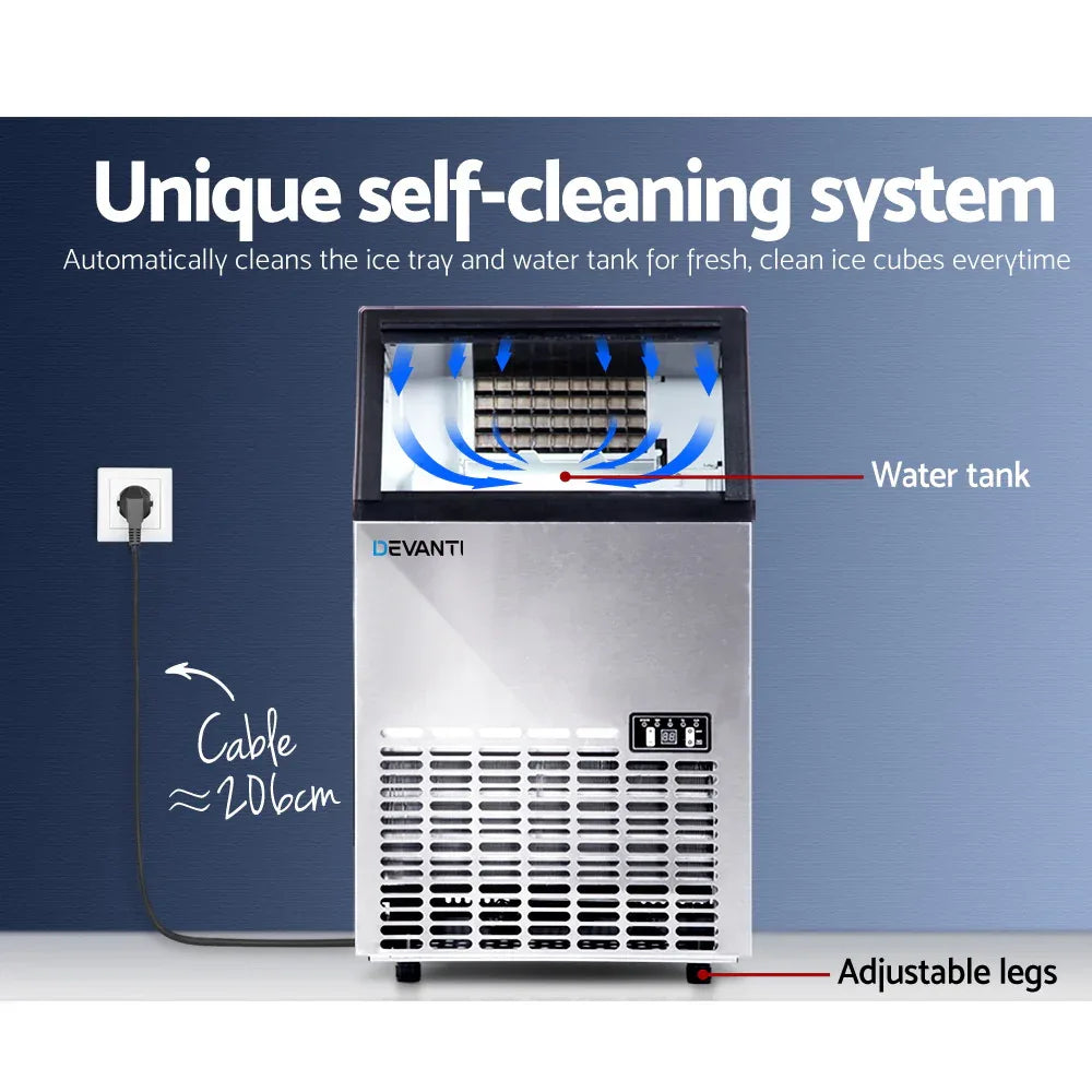 Devanti 60kg Commercial Ice Maker Machine - Mekamart Australia