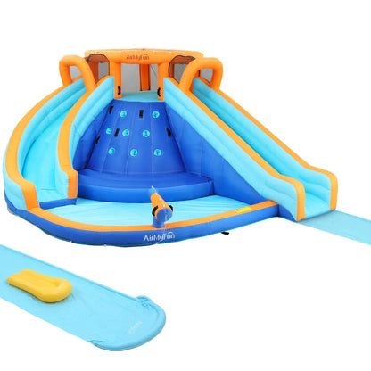 AirMyFun Kids Inflatable Pool Water Double Slide Park Jumping Castle 465X390CM - Mekamart Australia