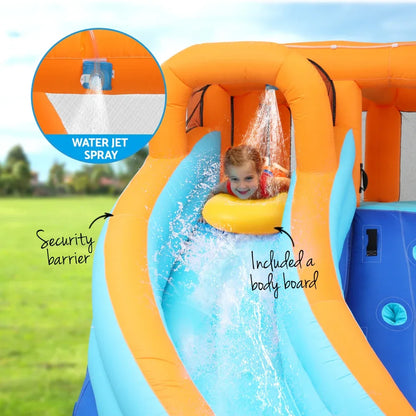 AirMyFun Kids Inflatable Pool Water Double Slide Park Jumping Castle 465X390CM - Mekamart Australia