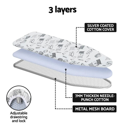 Artiss Ironing Board Wall Mounted Foldable White - Mekamart Australia
