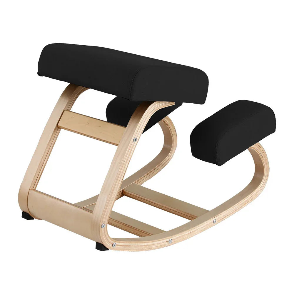 Artiss Kneeling Chair Ergonomic Posture Chair with Memory Foam Balance Stool for Home Office Gaming 120kg Weight Capacity Black - Mekamart Australia