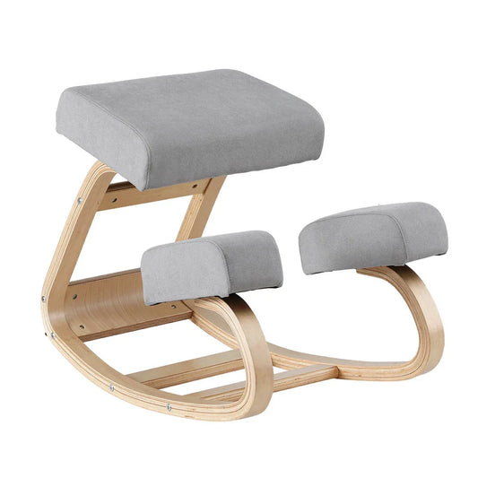 Artiss Kneeling Chair Ergonomic Posture Chair with Memory Foam Balance Stool for Home Office Gaming 120kg Weight Capacity Gray - Mekamart Australia