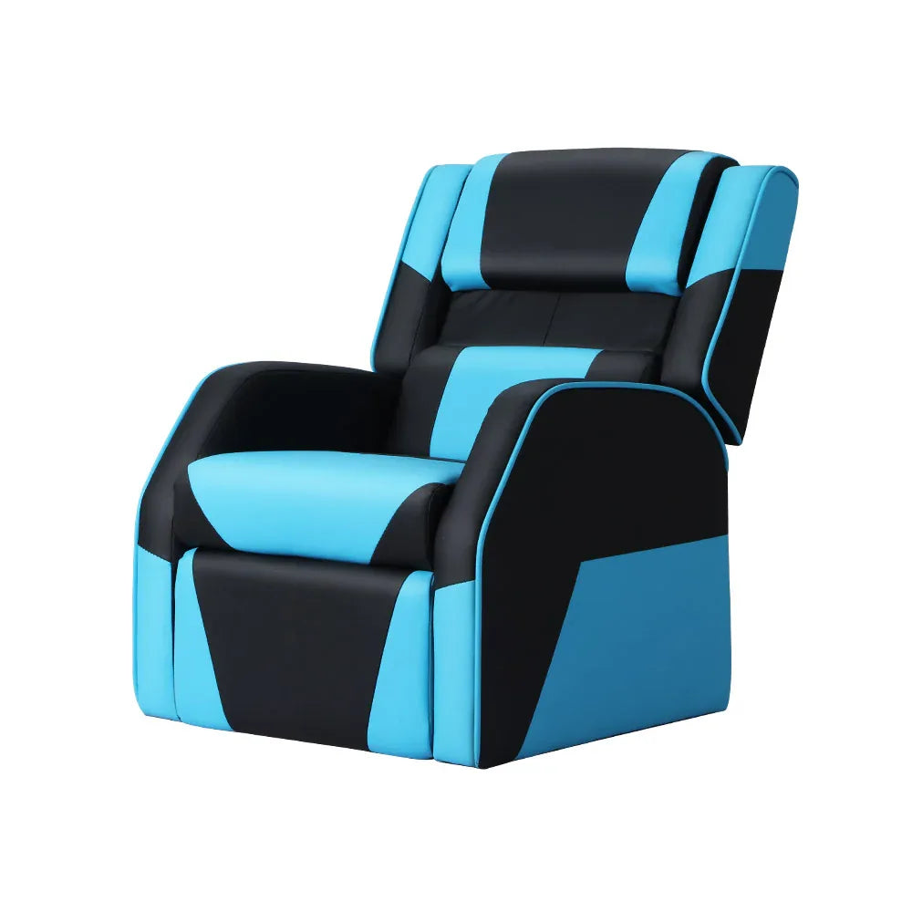 Keezi Kids Recliner Chair PU Leather Gaming Sofa Lounge Couch Children Armchair - Mekamart Australia