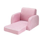 Keezi Kids Sofa 1 Seater Children Flip Open Couch Lounger Armchair Soft Pink - Mekamart Australia