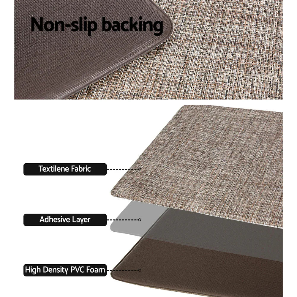 Artiss Kitchen Mat 45x150cm Textilene Floor Rug Carpet Non-slip - Mekamart Australia